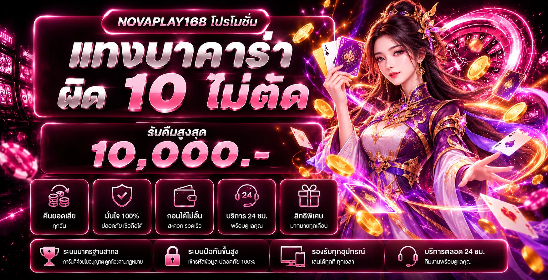 NOVAPLAY168 โปรโมชั่นบาคาร่าและโบนัสคืนยอด